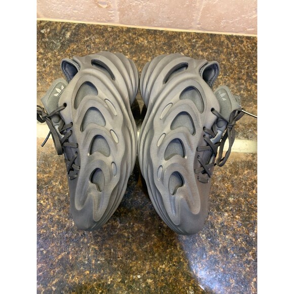 adidas adiFOM Q Yeezy Foam Runner Sneakers Black Carbon Gray M 5 W 7 EUC - Picture 7 of 12